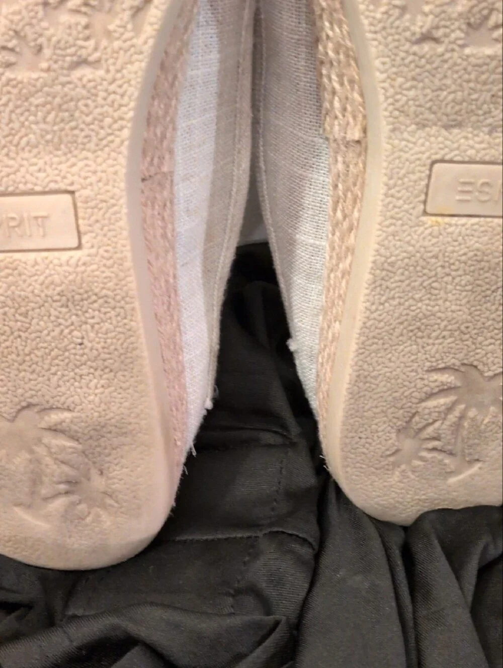 Esprit Cream Slip-On Espadrille Loafers